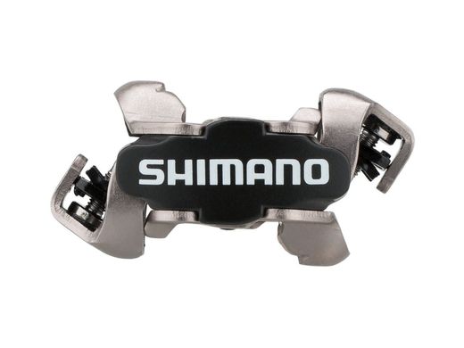 Контактные педали Shimano PD-M520, SPD стандарт, шипы SM-SH51, чёрные / белые / серебристые купить в Украине