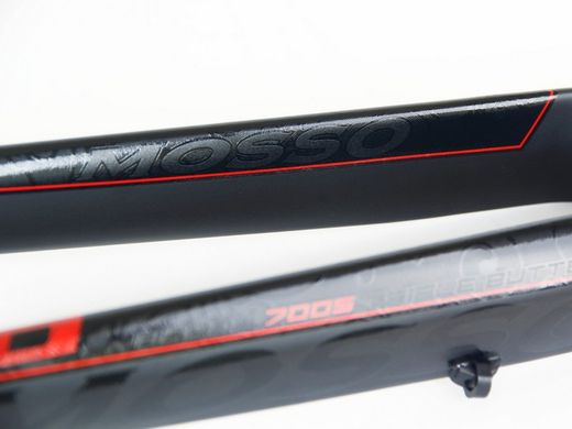 Вилка велосипедная Mosso M6 Ultralight, под Disc, для колёс 26"+27.5"+29", чёрно-красная матовая, шток 1 1/8 купить в Украине