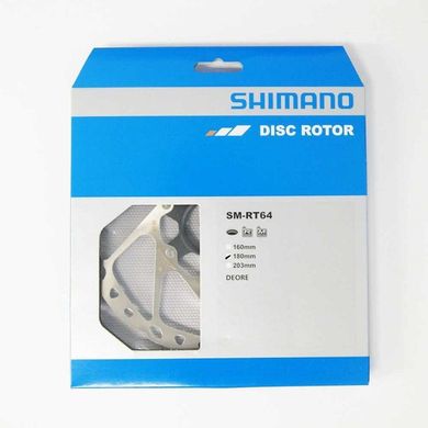 Тормозной диск Shimano Deore / SLX SM-RT64 - 180 мм - гайка Center Lock купить в Украине