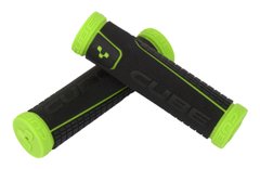 Грипсы Cube Perfomance Grips, чёрно-зелёные, с заглушками, резиновые купить в Украине