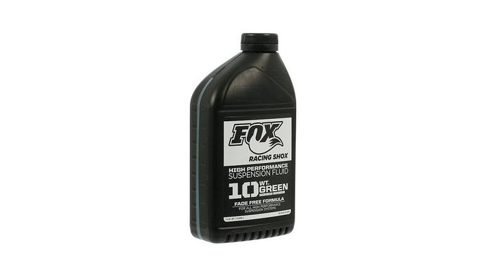  масло Fox Racing Shox Suspension Fluid, 10 WT, Green, 946 ml .