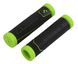 Грипсы Cube Perfomance Grips, чёрно-зелёные, с заглушками, резиновые купить выгодно в Вело Гараже