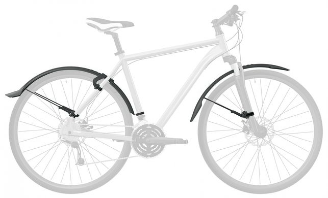 Крылья для велосипеда SKS Veloflexx 65 мм, 26 / 27.5, переднее + заднее, для покрышек до 2.35" купить в Украине